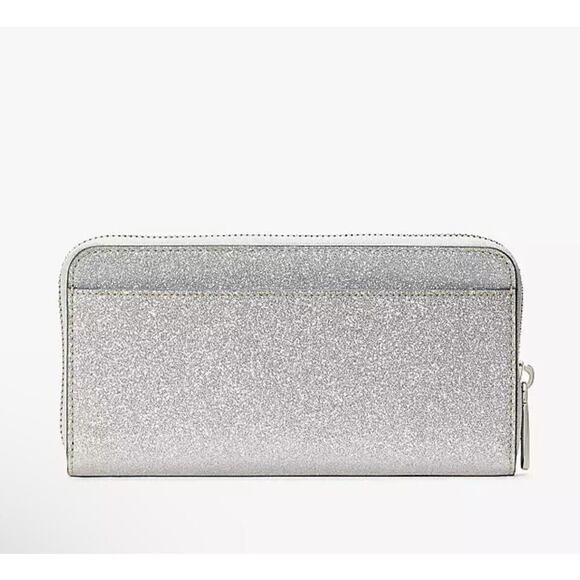 Kate Spade New York Glimmer Boxed Large Continental Wallet Lunar Light KE443 NWT - Picture 3 of 4